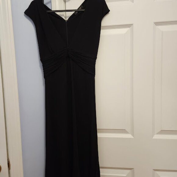 ROBERTO CAVALLI WOMEN'S BLACK DRESS V NECK - Picture 2 of 8